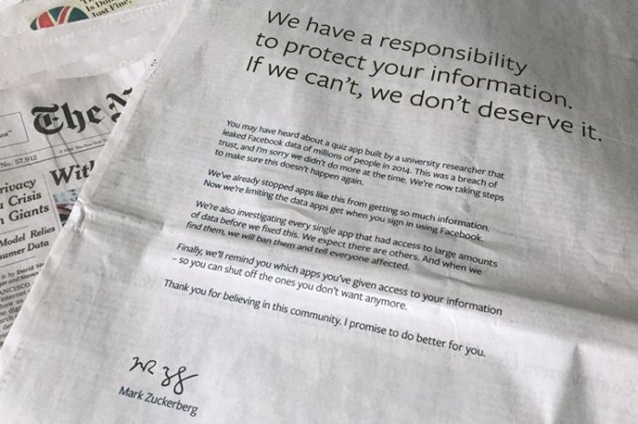 Newspaper scandal apologises reads backpage zuckerberg advertisment ripon tribune manage